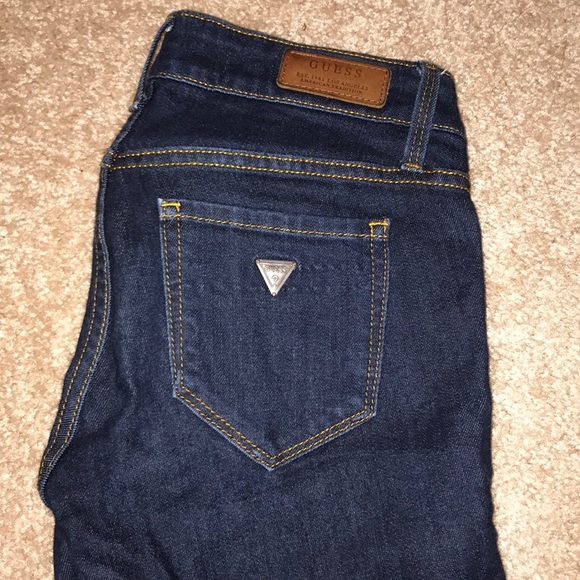 GUESS Power Skinny Dark Wash Jeans - Picture 5 of 6